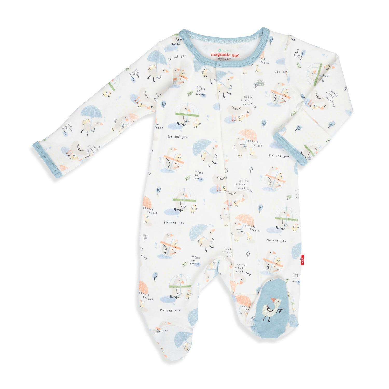 Magnetic Me Organic Footie Little Duckling · 0-3 months