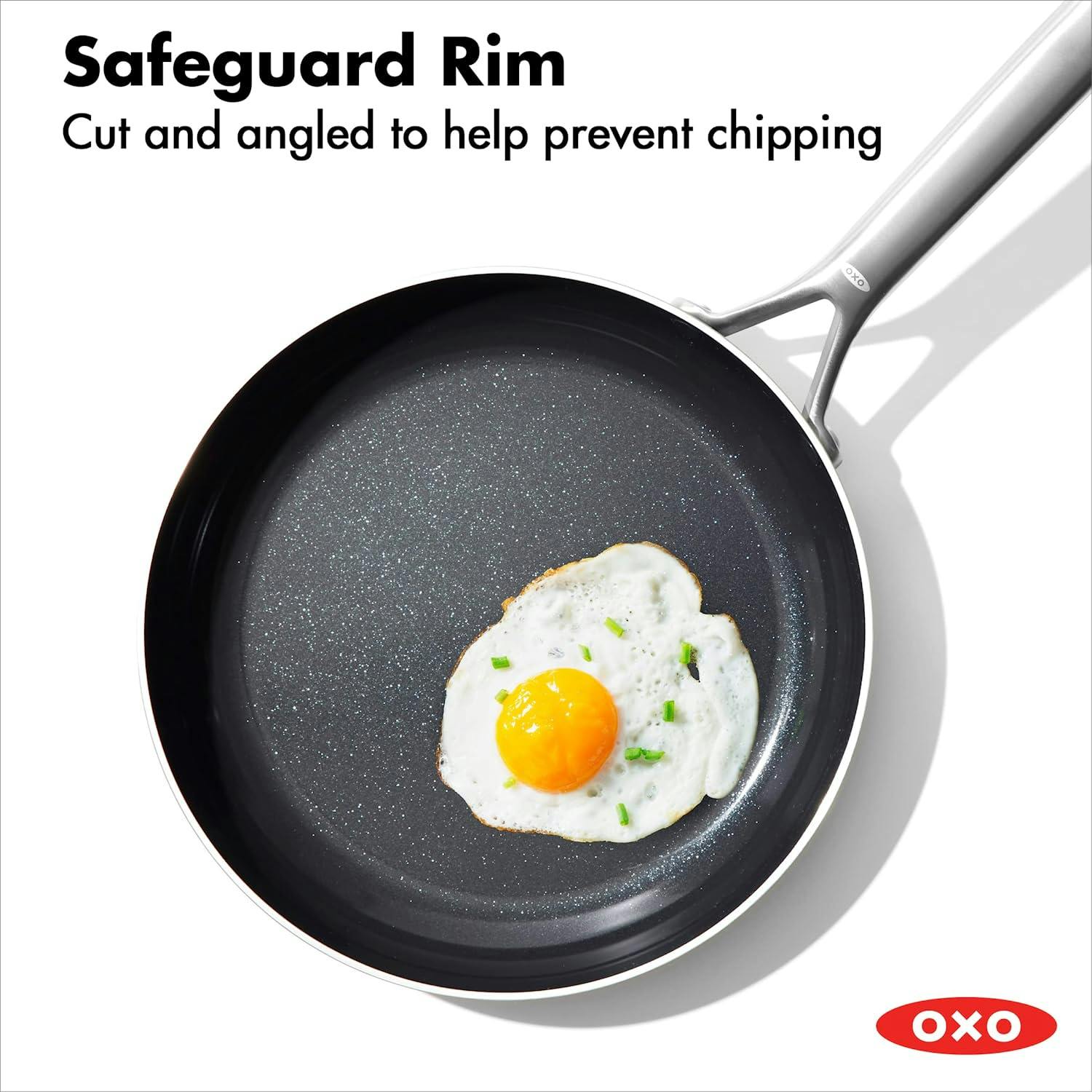 OXO 2pc Mira Tri-Ply Stainless Steel Frypan Set Silver