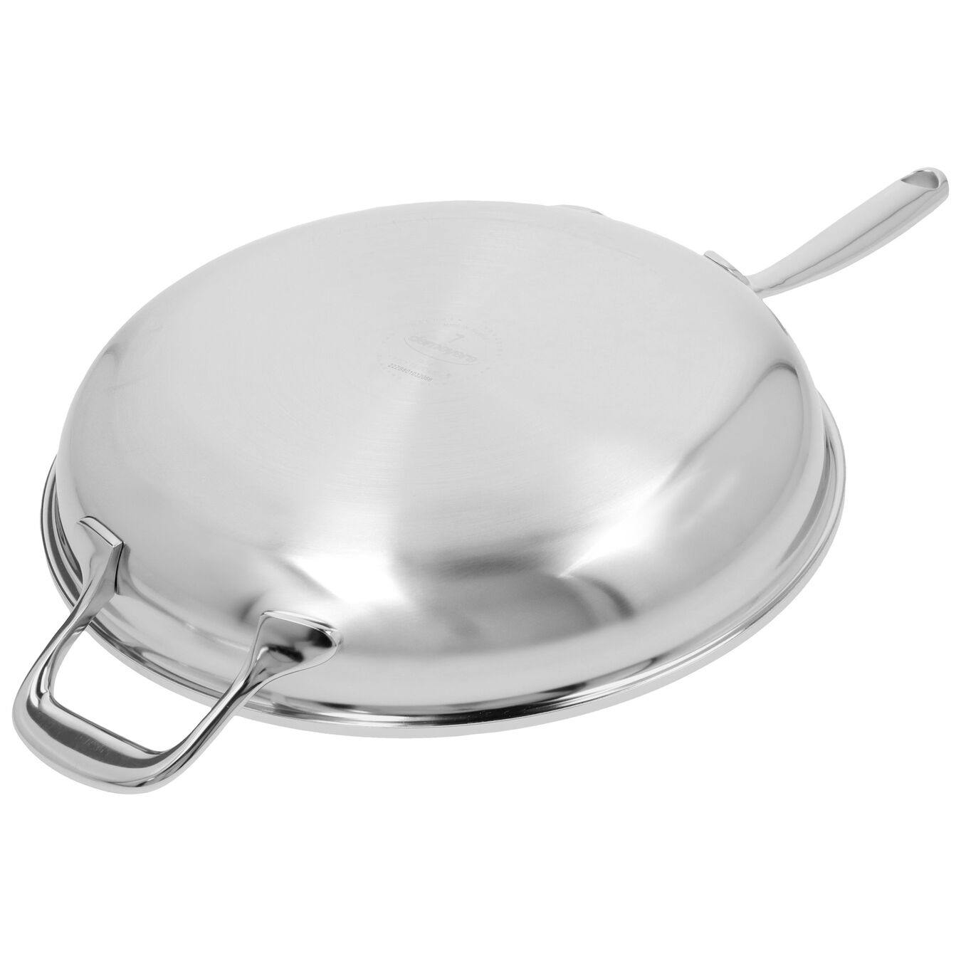 Demeyere Industry 5-Ply 12.5 in. Stainless Steel Frying Pan with Helper  Handle & Reviews
