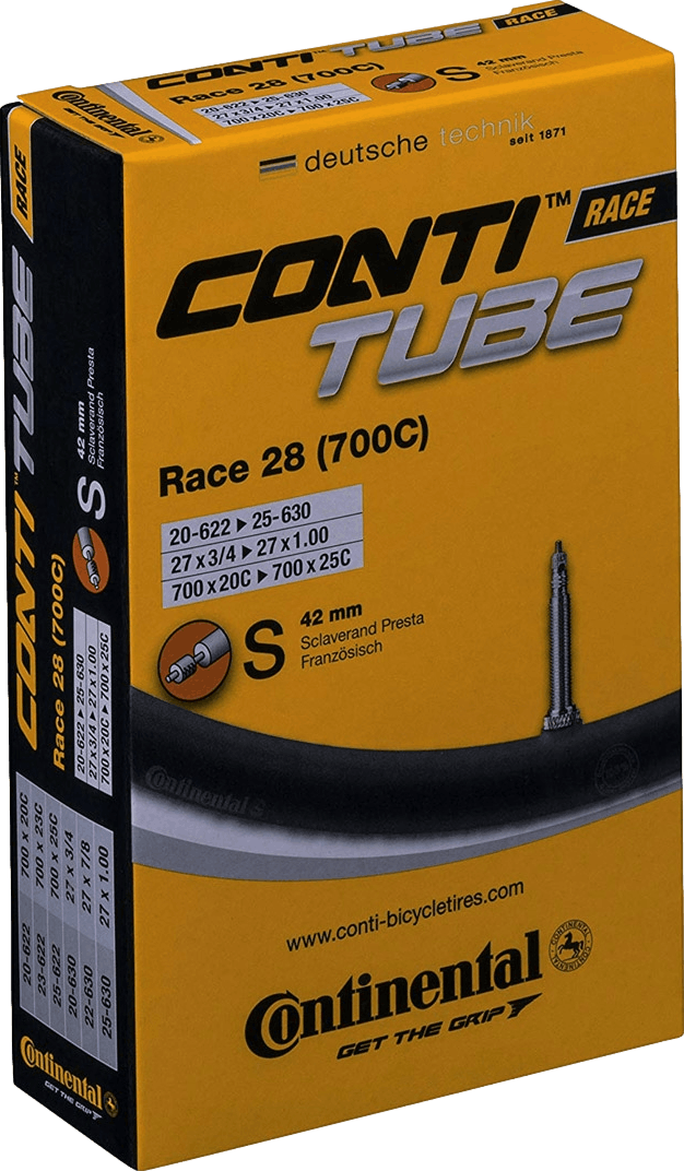 Continental Race 28 Bike Tube · Black · 700c x 20-25mm, PV 42mm