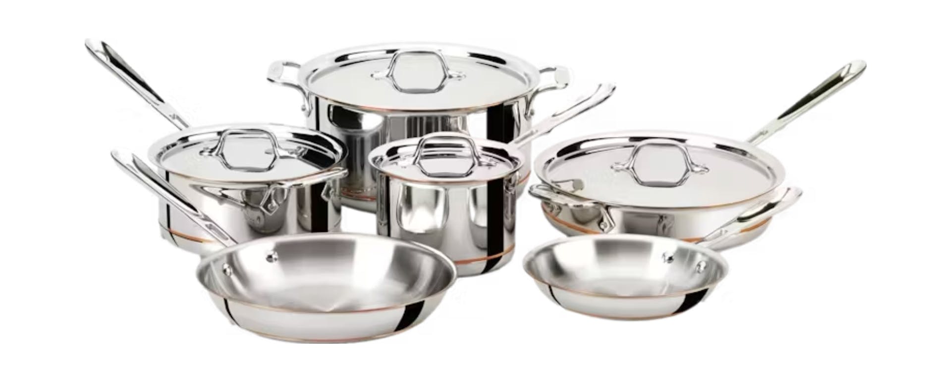 John Lewis Classic Glass Lid Stainless Steel Saucepan Set, 3 Pieces