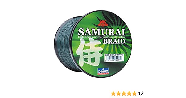 Daiwa Samurai Green Braided Line · 150 yards · 15 lbs