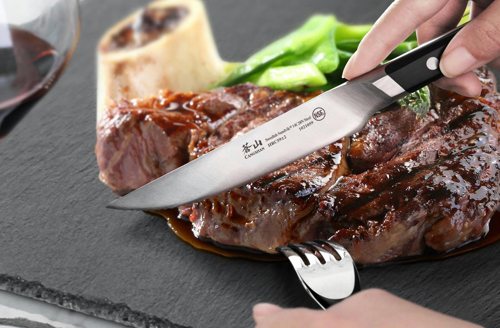 Cangshan TC Series 4-Piece Fine Edge Steak Knives