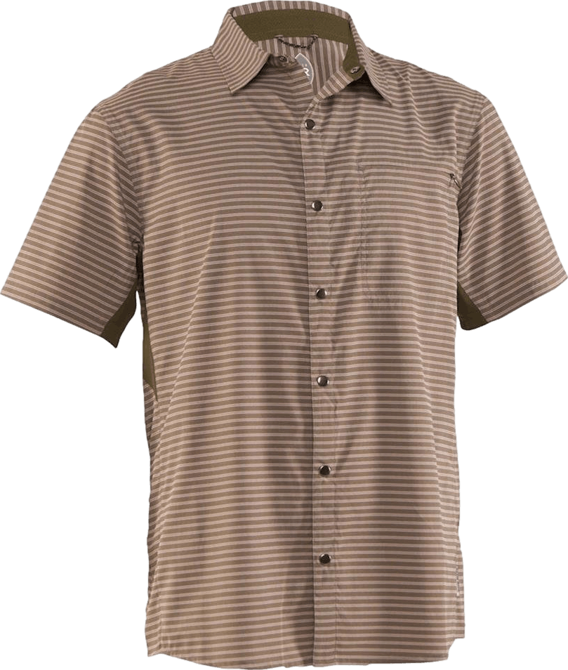 Club Ride - Men's Vibe Short Sleeve Shirt - SMALL - Grey-Stripe