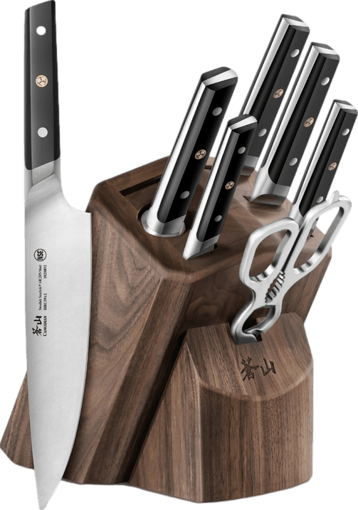 Cangshan HELENA Series German Steel Forged Knife Block Set (23-Piece, Black)