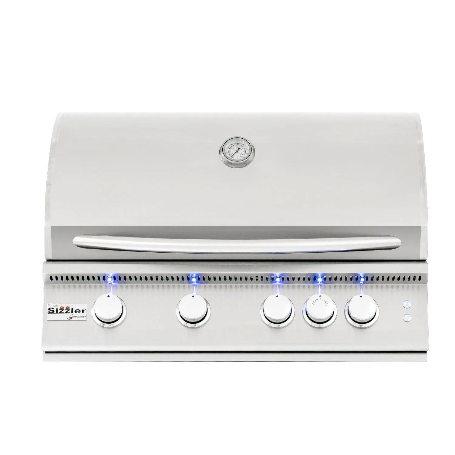 Summerset Sizzler Pro 4-Burner Built-In Gas Grill with Rear Infrared Burner · 32 in. · Natural
