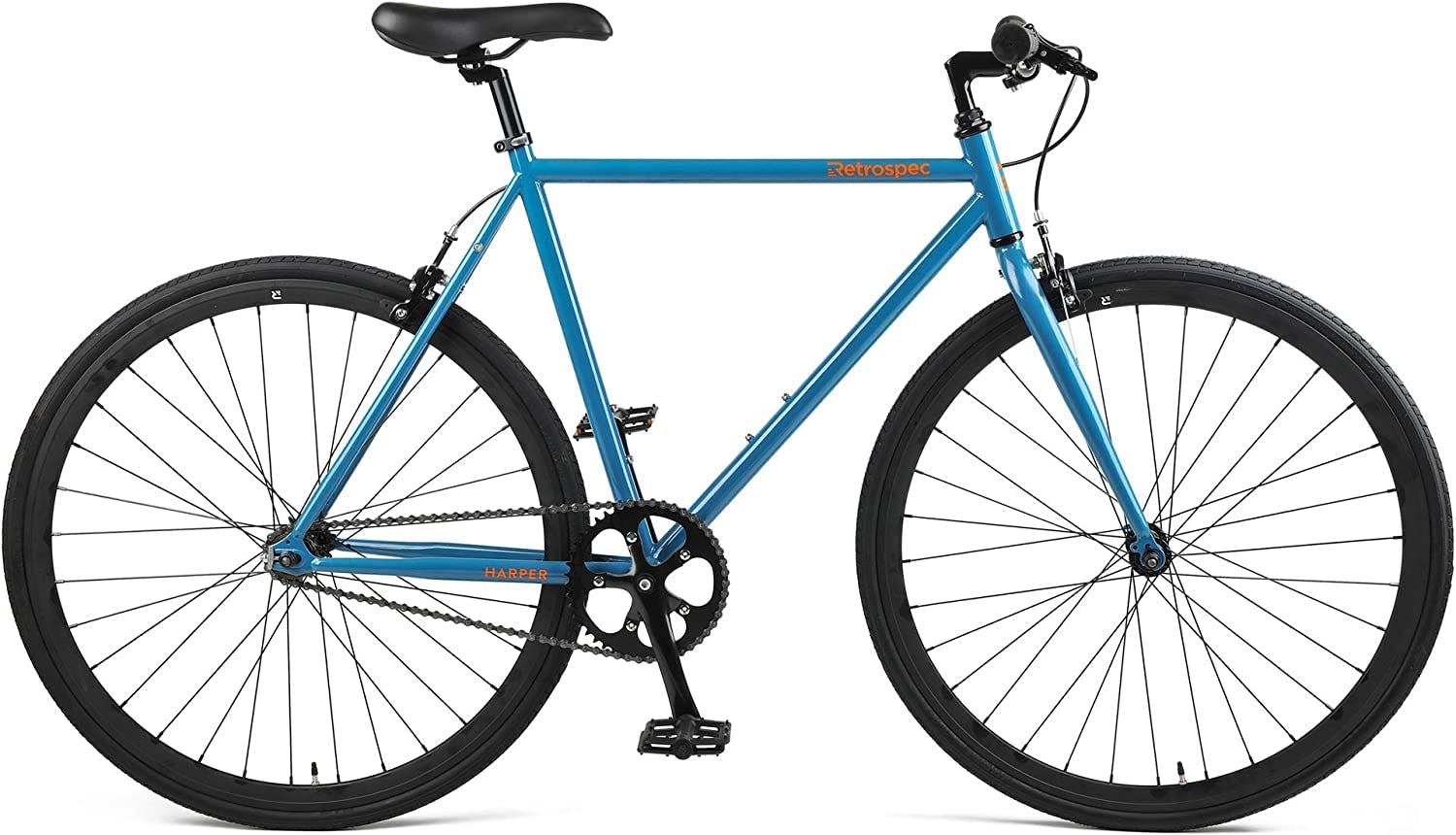 Retrospec Barron Comfort Hybrid Bike 21-Speed with Front Suspension and 700c Wheels with Multi-Surface Tires 