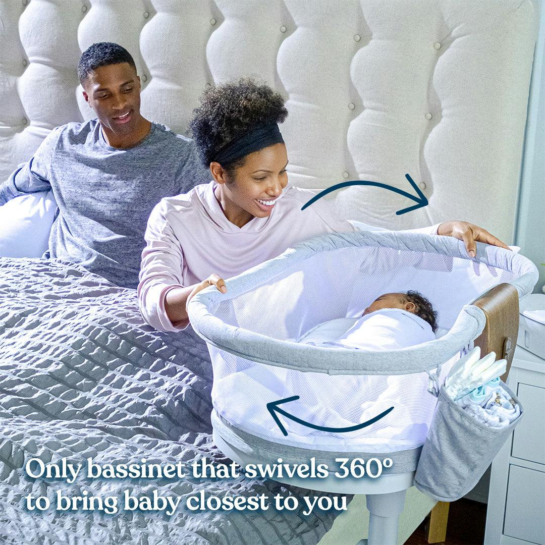 360 swivel bassinet best sale