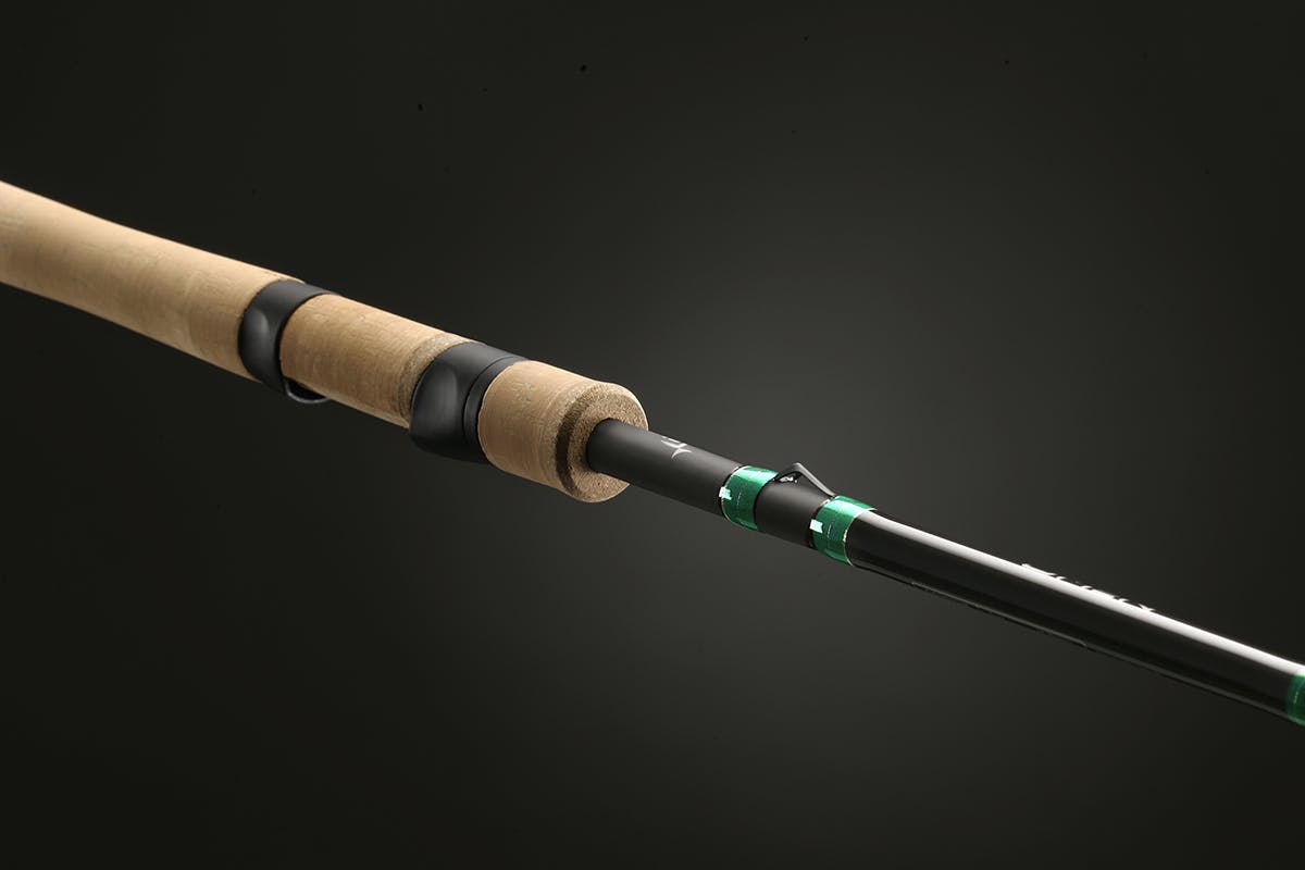 13 Fishing Omen Green Full-Grip Spinning Rod · 7'7" · Heavy