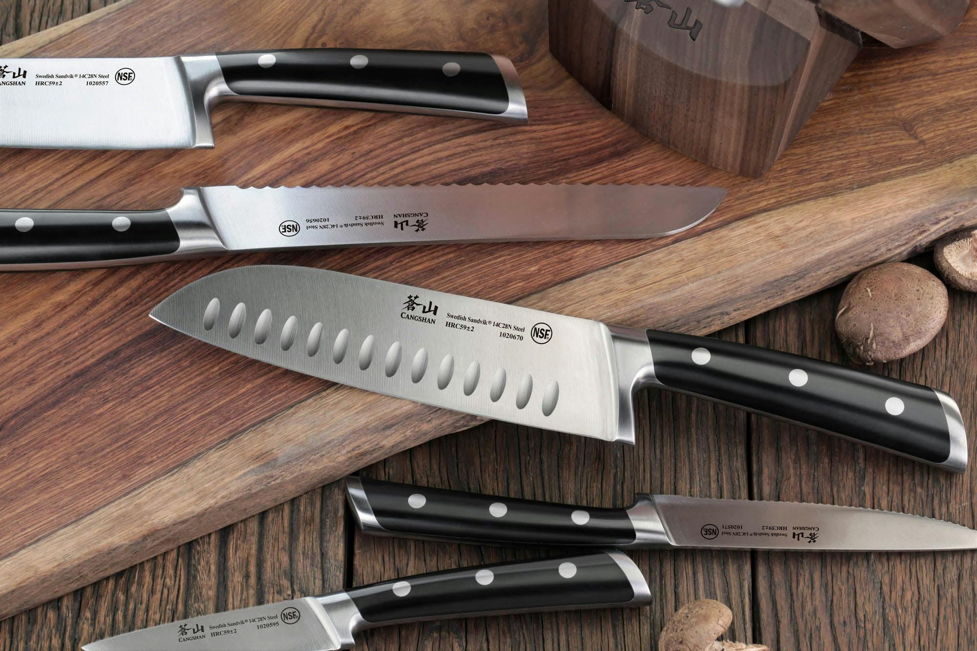 Cangshan OLIV 8-Piece Knife Block Set