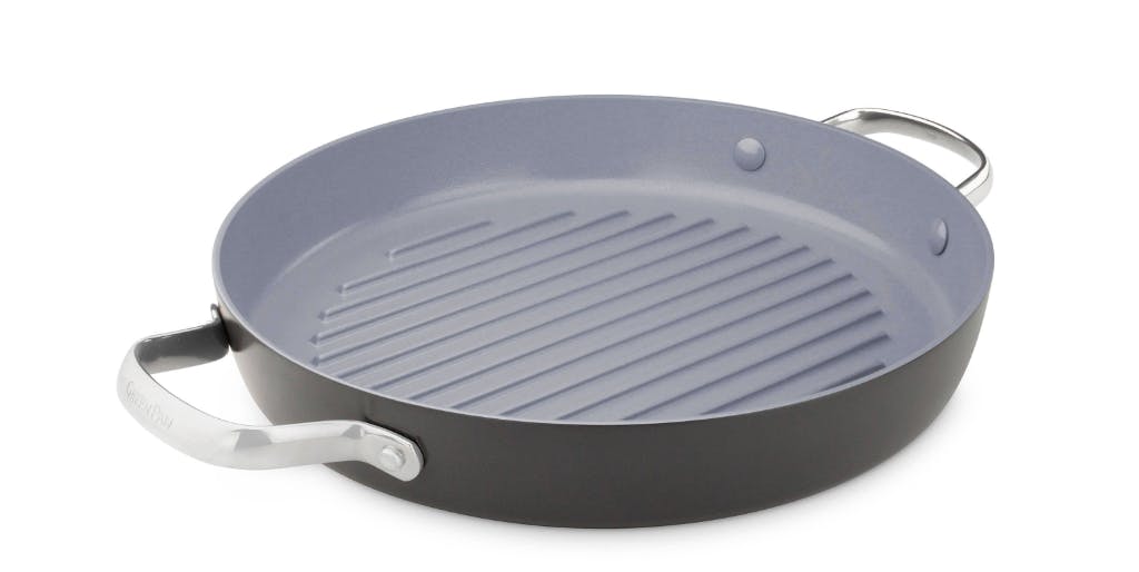 Barebones Living Cast Iron Flat Pan in Matte Black