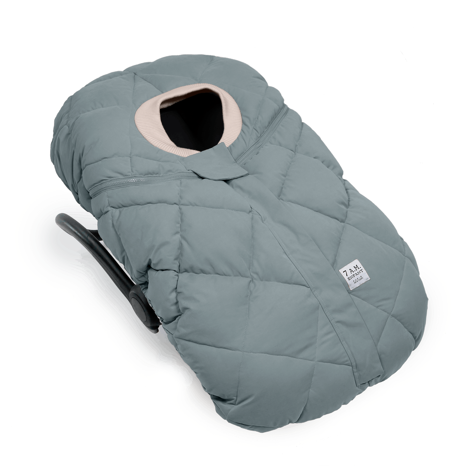 7 AM Enfant Car Seat Cocoon · Mirage Blue Quilted