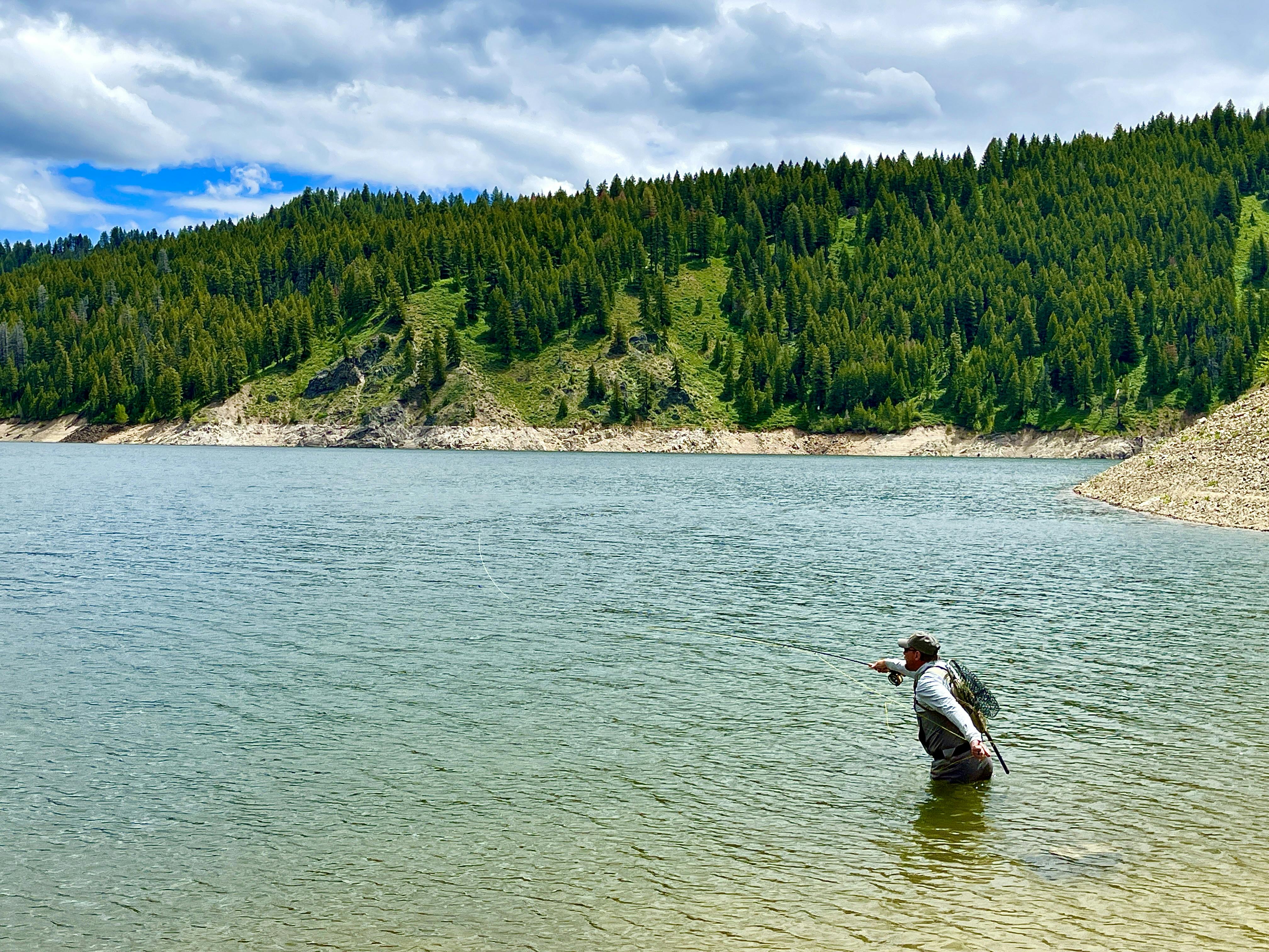 Man using the Sage Foundation Fly Rod.