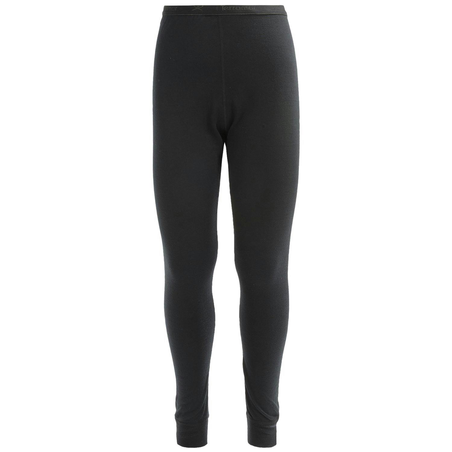 Terramar - Women's 2 Layer Thermal Pants 2.0 - LARGE - Black