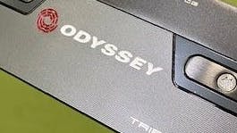 Bottom of the Odyssey Tri-Hot 5K Triple Wide Double Bend Putter.