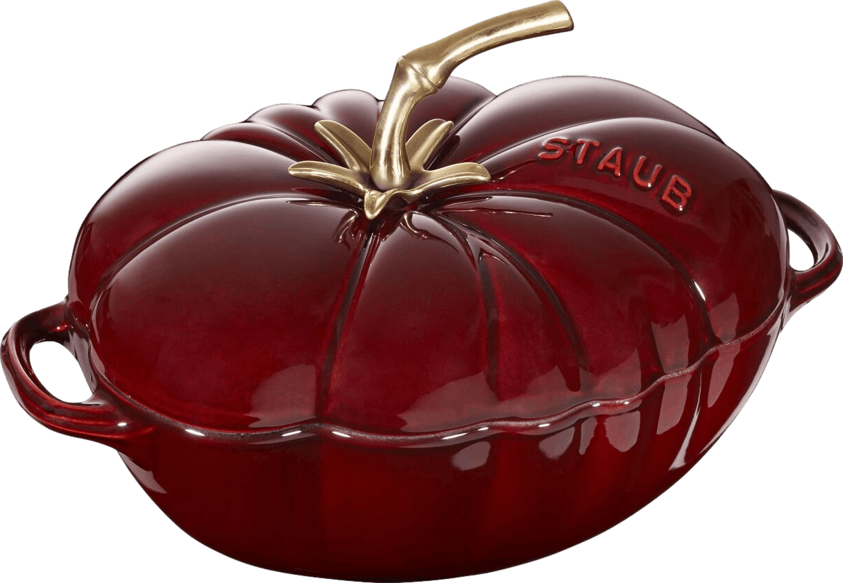 Staub Cast Iron 3-QT Tomato Cocotte - Grenadine