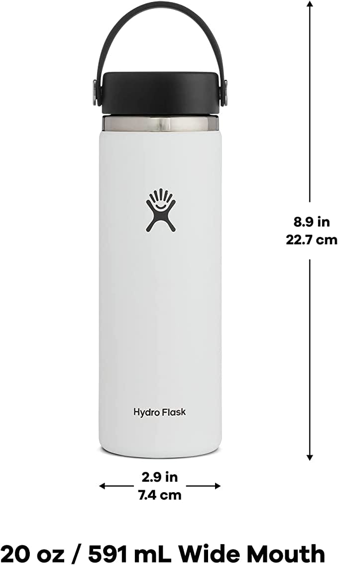 Hydro Flask Wide Mouth Bottle with Flex Cap 20oz · Blue