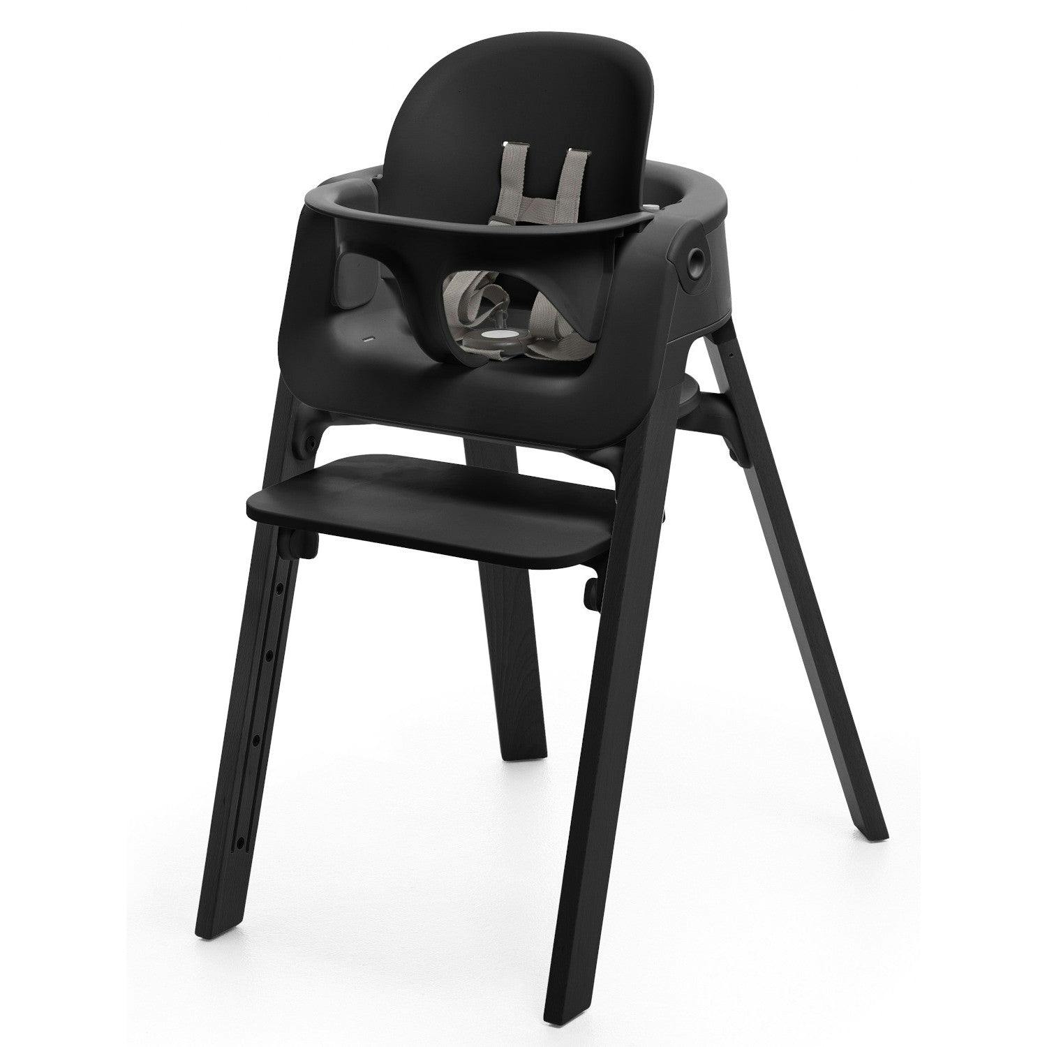 Stokke Steps™ High Chair · Black Legs/Black Seat
