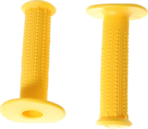 Oury Grips Pyramid Soft Rubber BMX Grips · Yellow