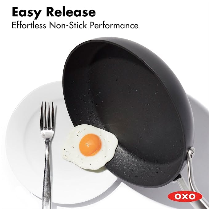 OXO 5pc Ceramic Pro Non-Stick Cookware Set Gray