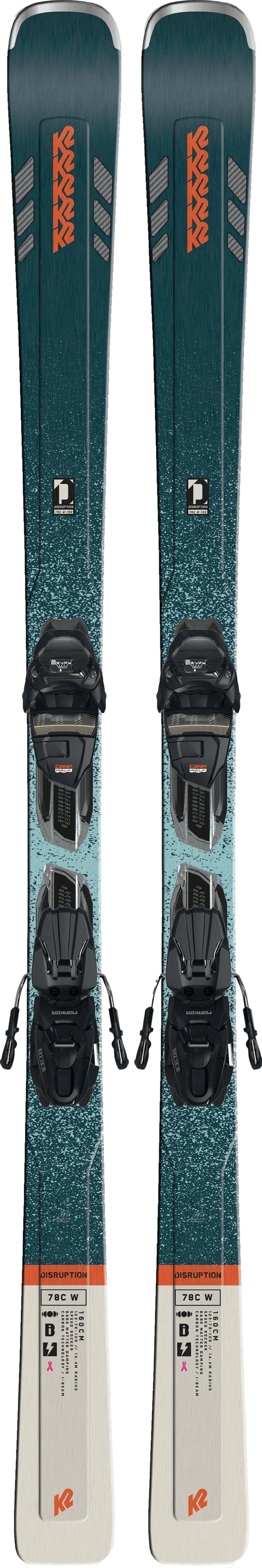 K2 Disruption 78C Alliance Skis + ER3 10 Compact Quikclik Bindings · Women's · 2023 · 160 cm