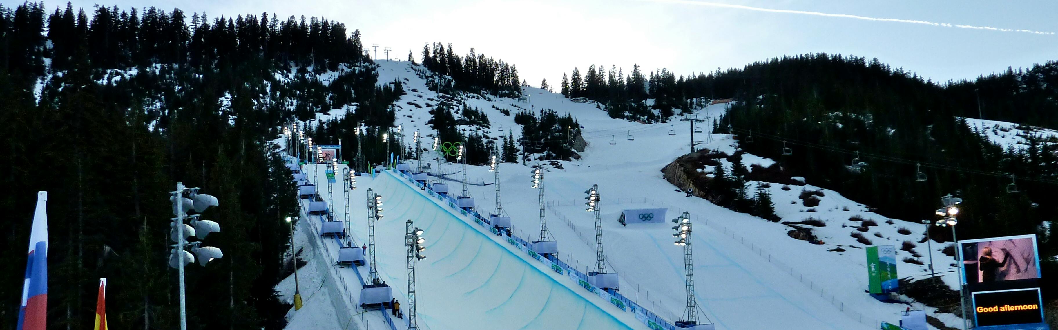 The Olympic halfpipe in Vancouver.