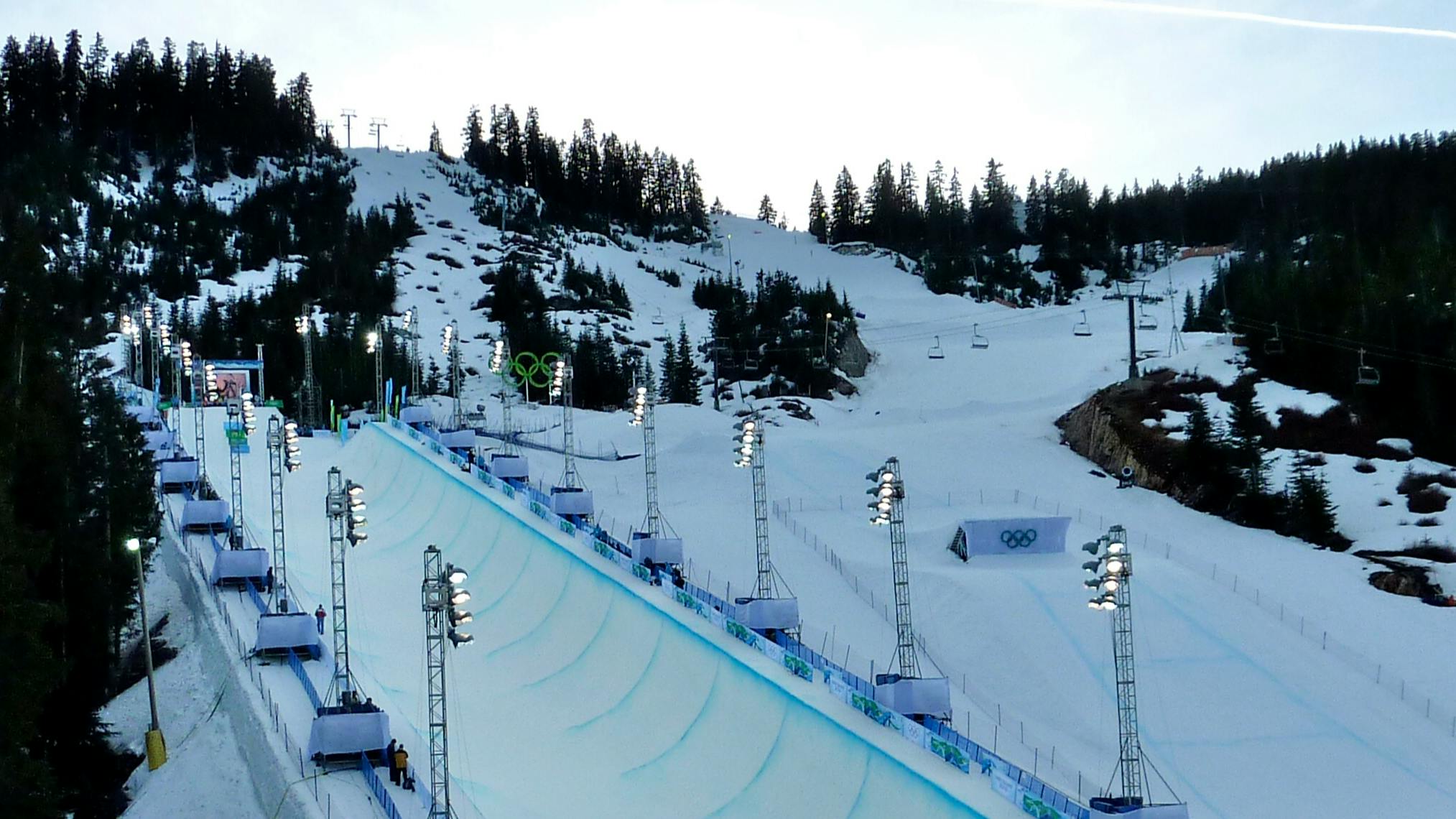 The Olympic halfpipe in Vancouver.