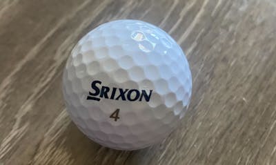Close up of the Srixon Z-Star Diamond Golf Ball.