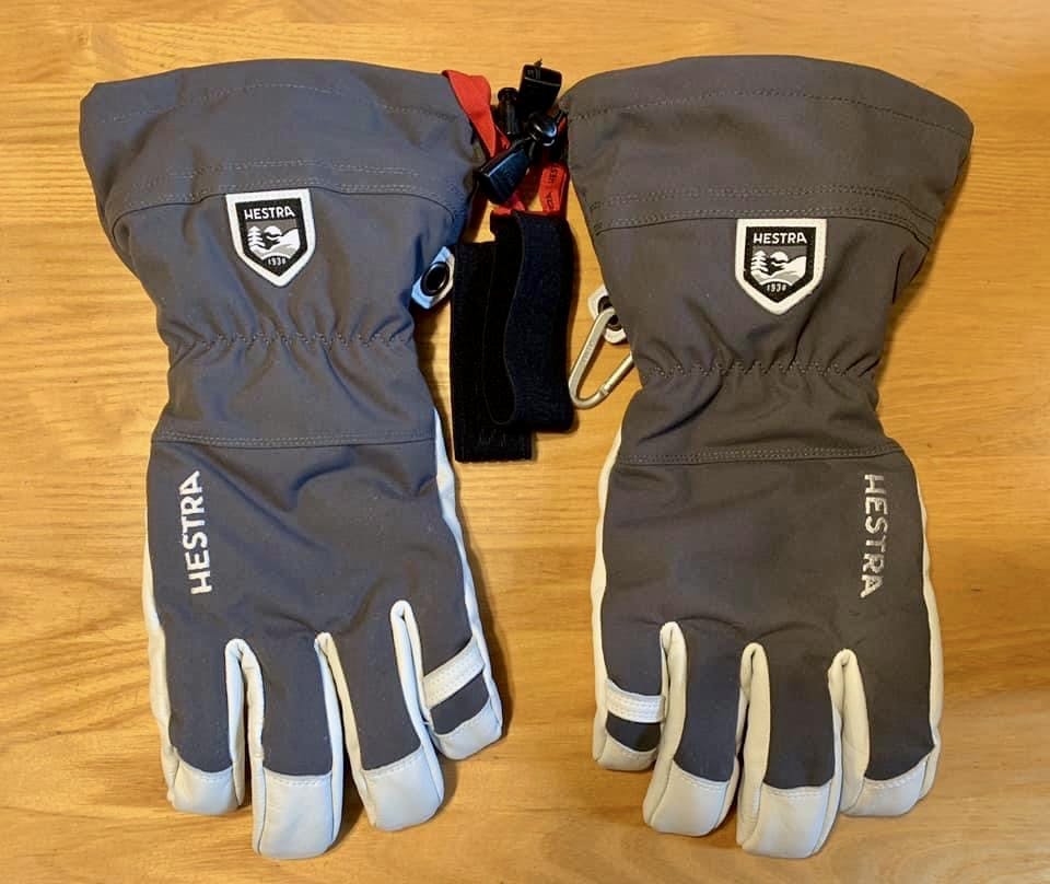 The Hestra Army Leather Heli Ski Gloves.