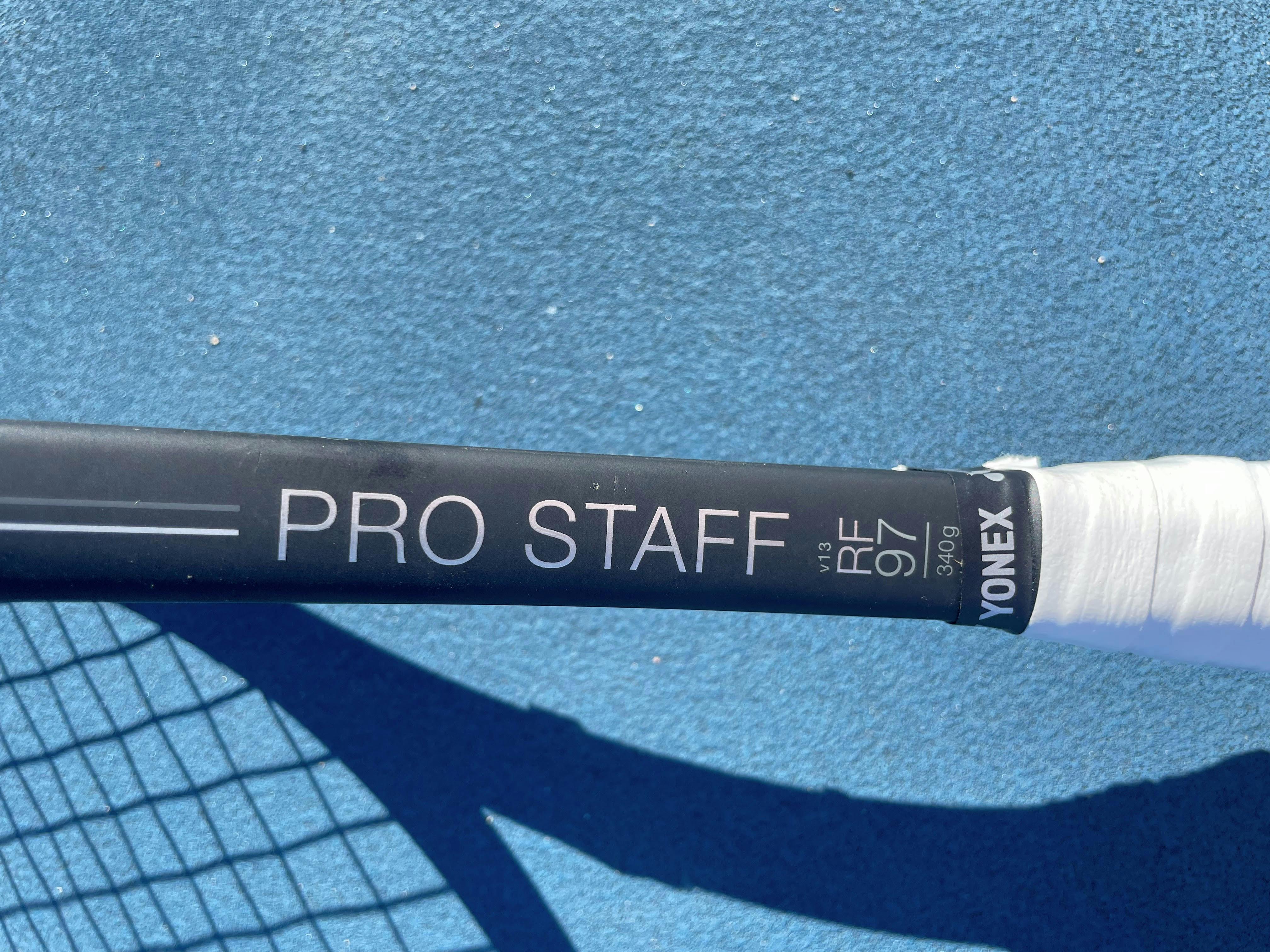 Edge of the Wilson Pro Staff RF 97 V13.0 Racquet.