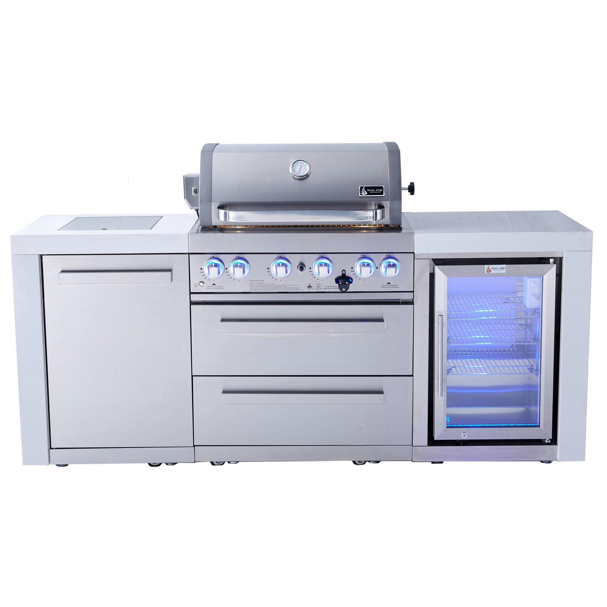 Mont Alpi 400 Deluxe Gas Island Grill