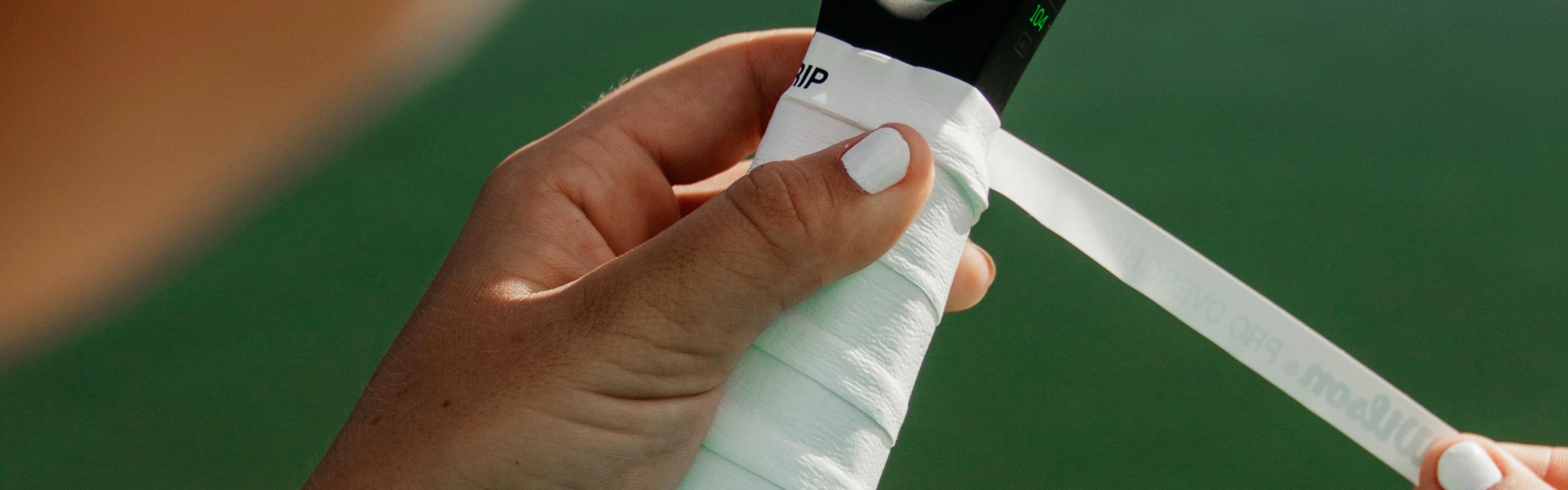 Grips de tennis - Grip - Grip raquette - Surgrip - Wit - 2 pièces - Grip  tennis