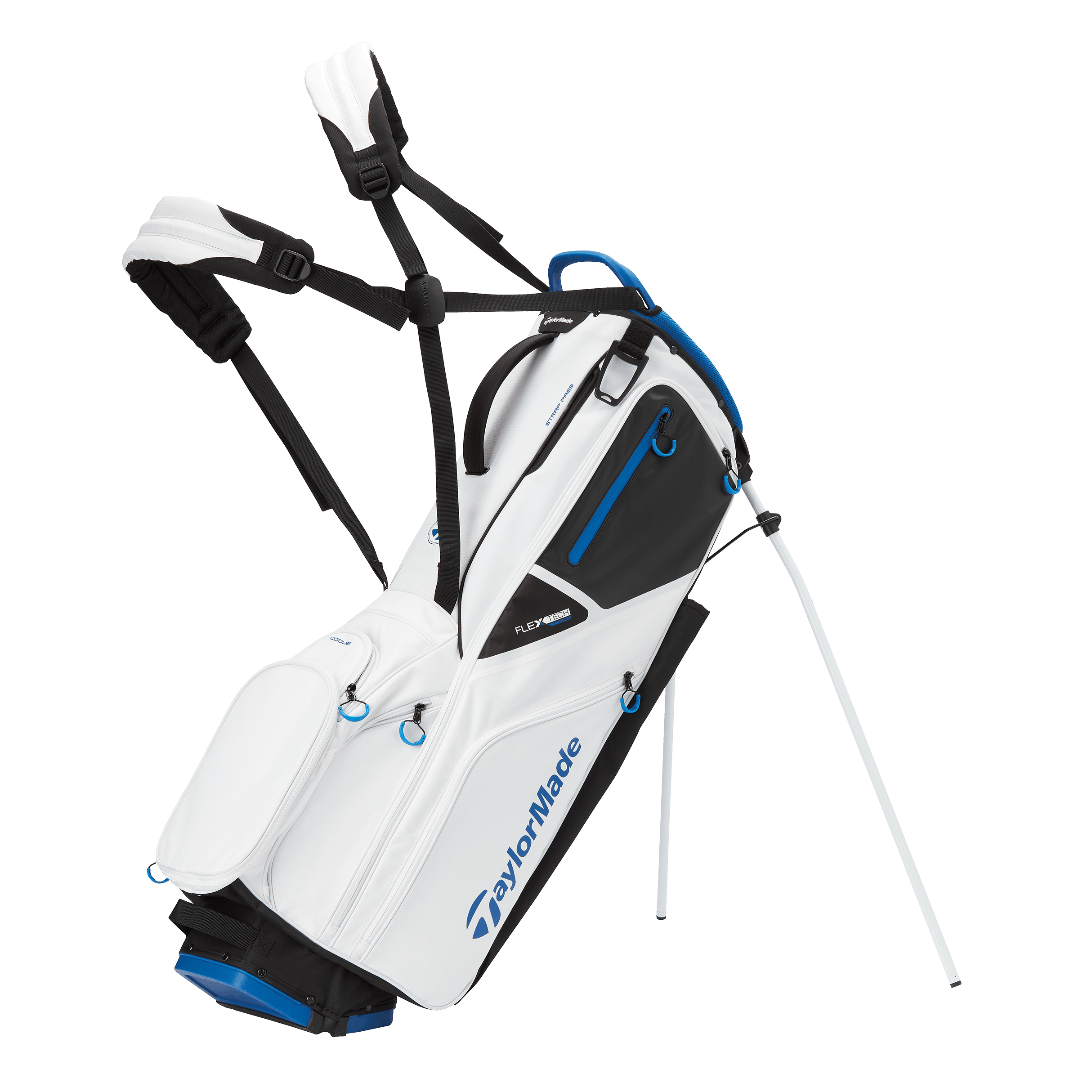 TaylorMade 2022 FlexTech Crossover Stand Bag · White / Black