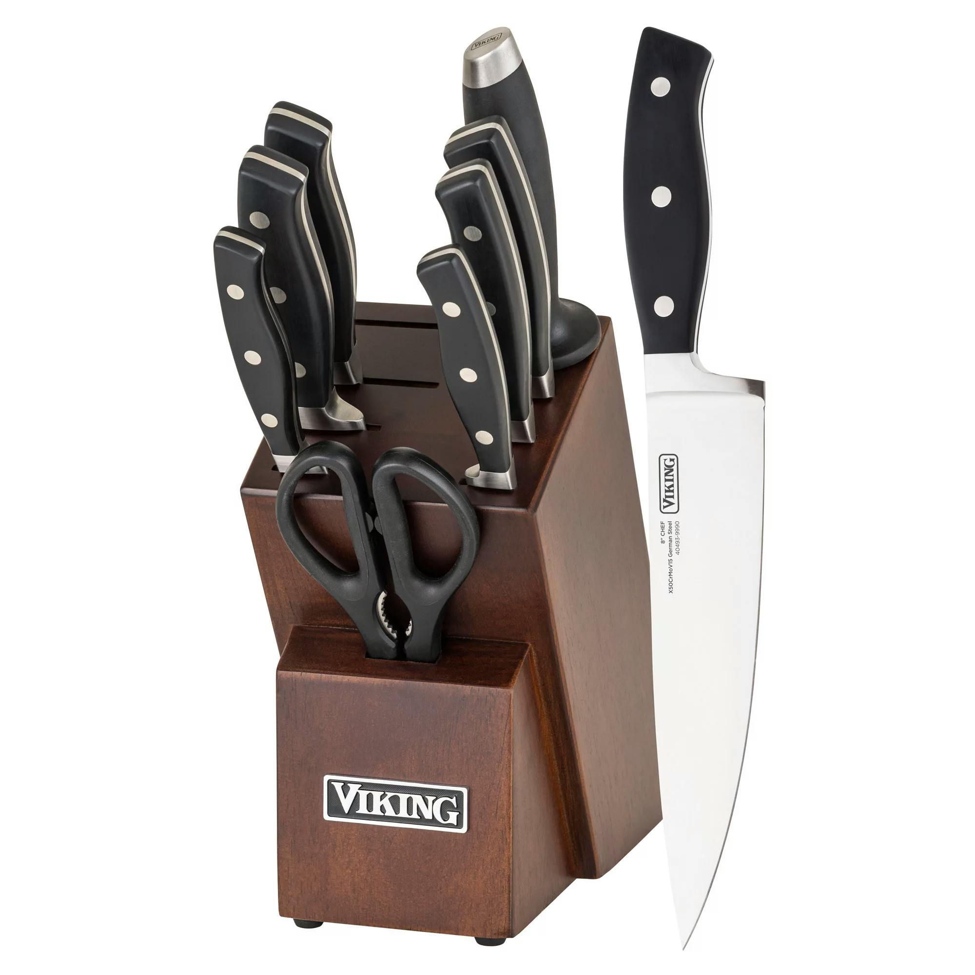 Viking 10-Piece True Forged Cutlery Set with Block