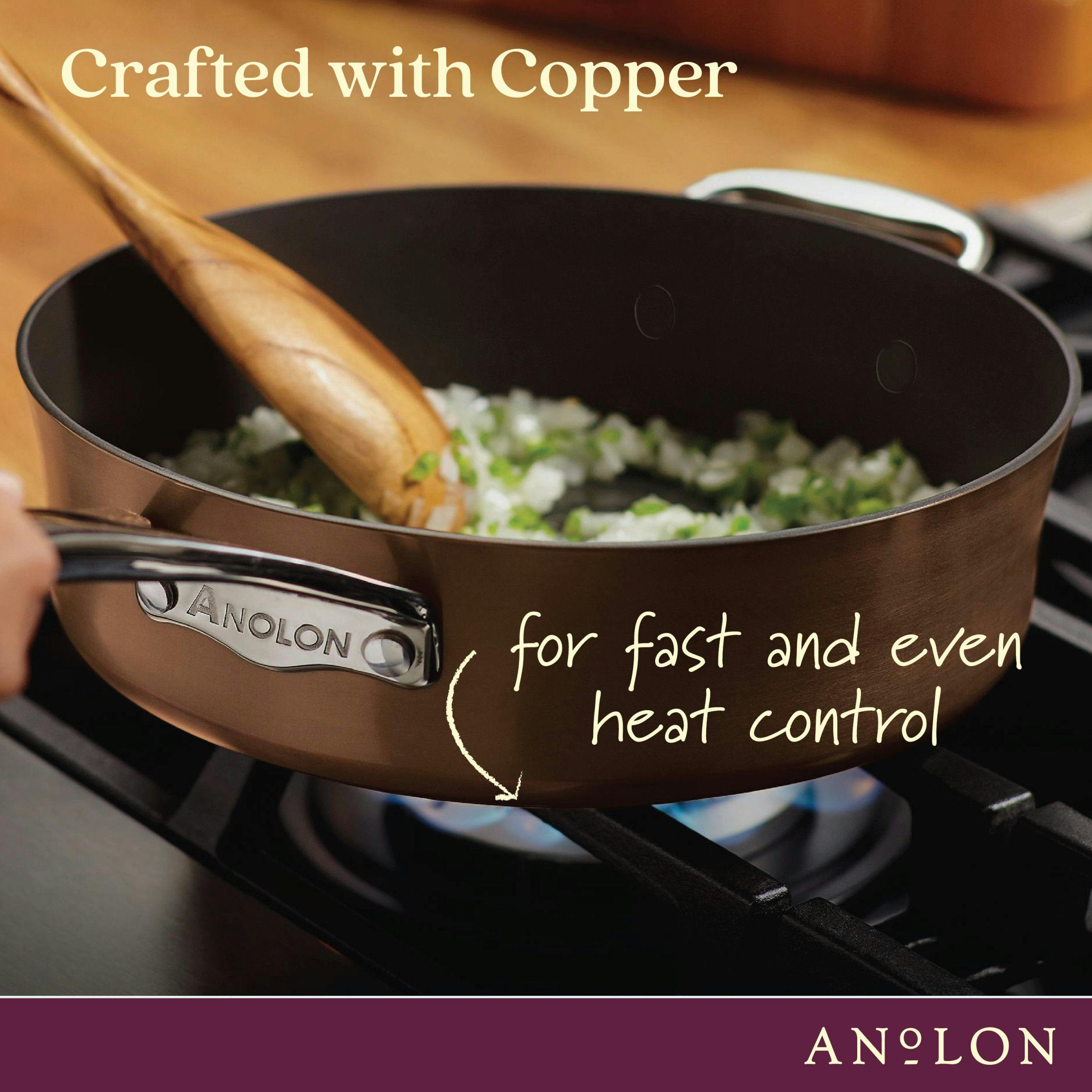  Anolon Nouvelle Copper Hard Anodized Nonstick Wok/Stir