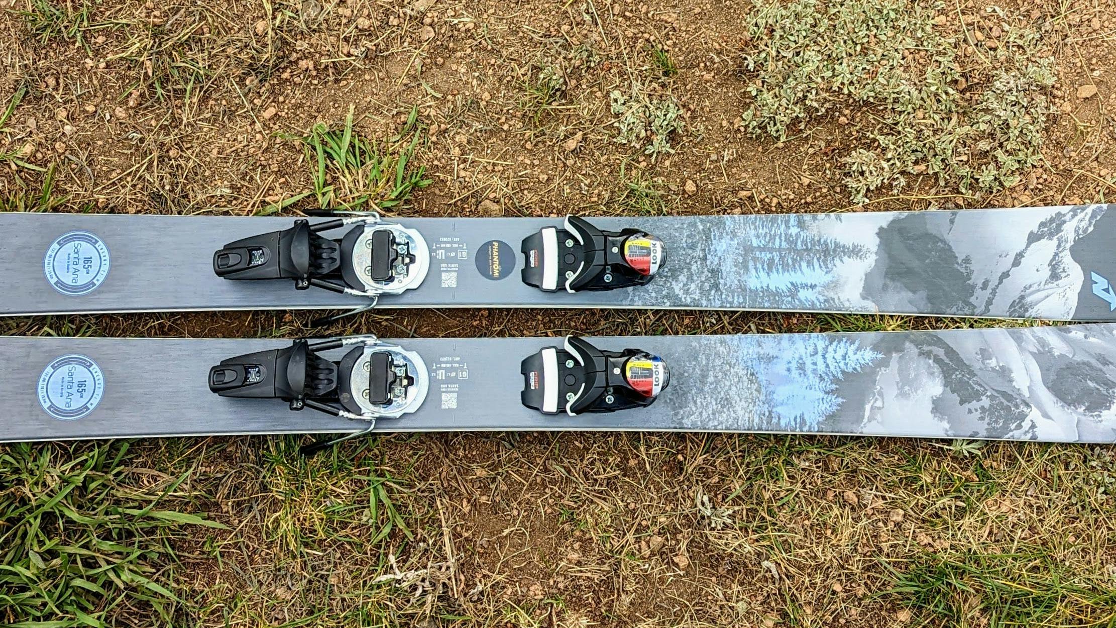 Top down view of the Nordica Santa ANA 98 Women's Skis.