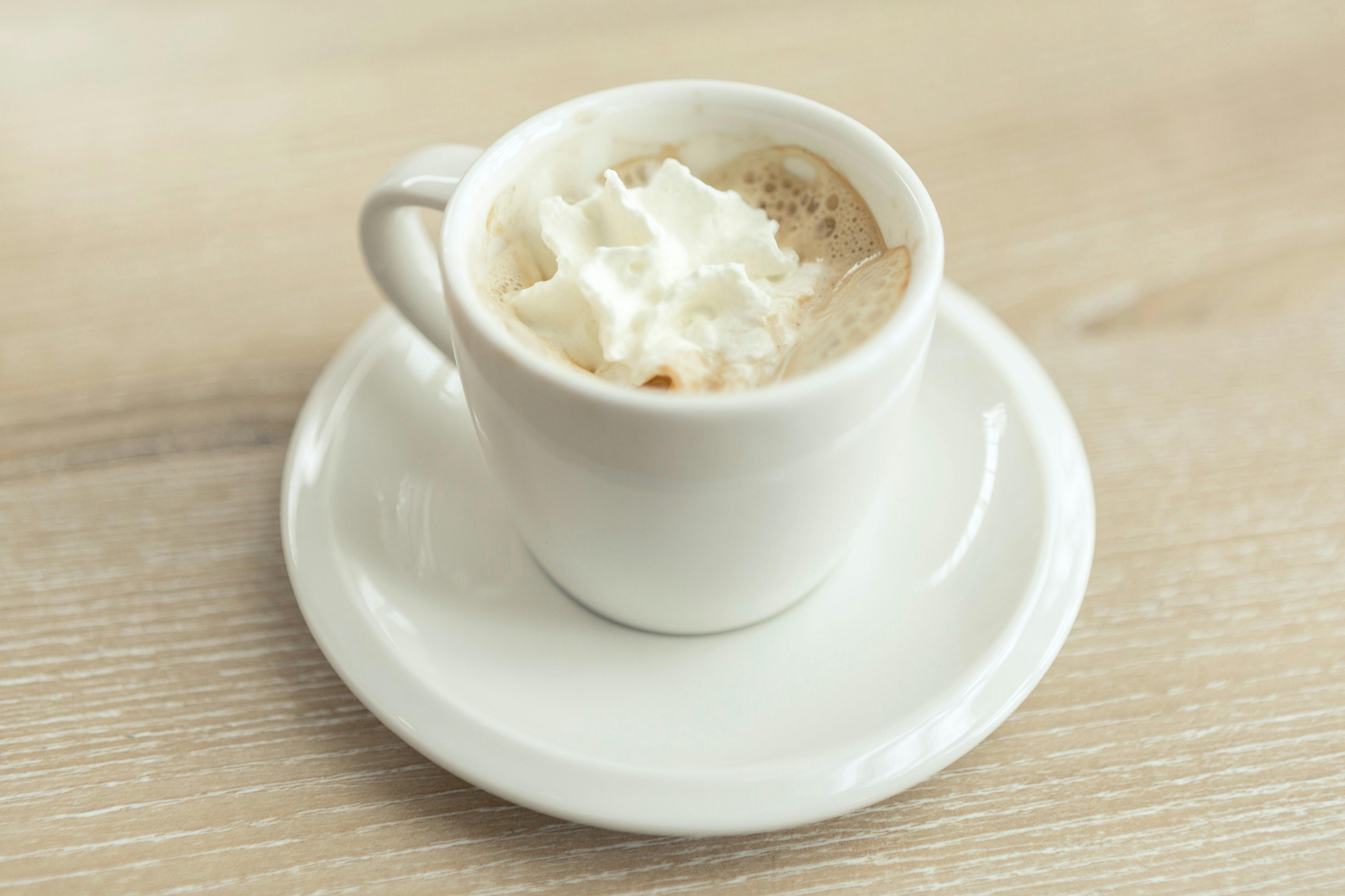 ESPRESSO CON PANNA  Coffee recipes, Photo and video, Lunch