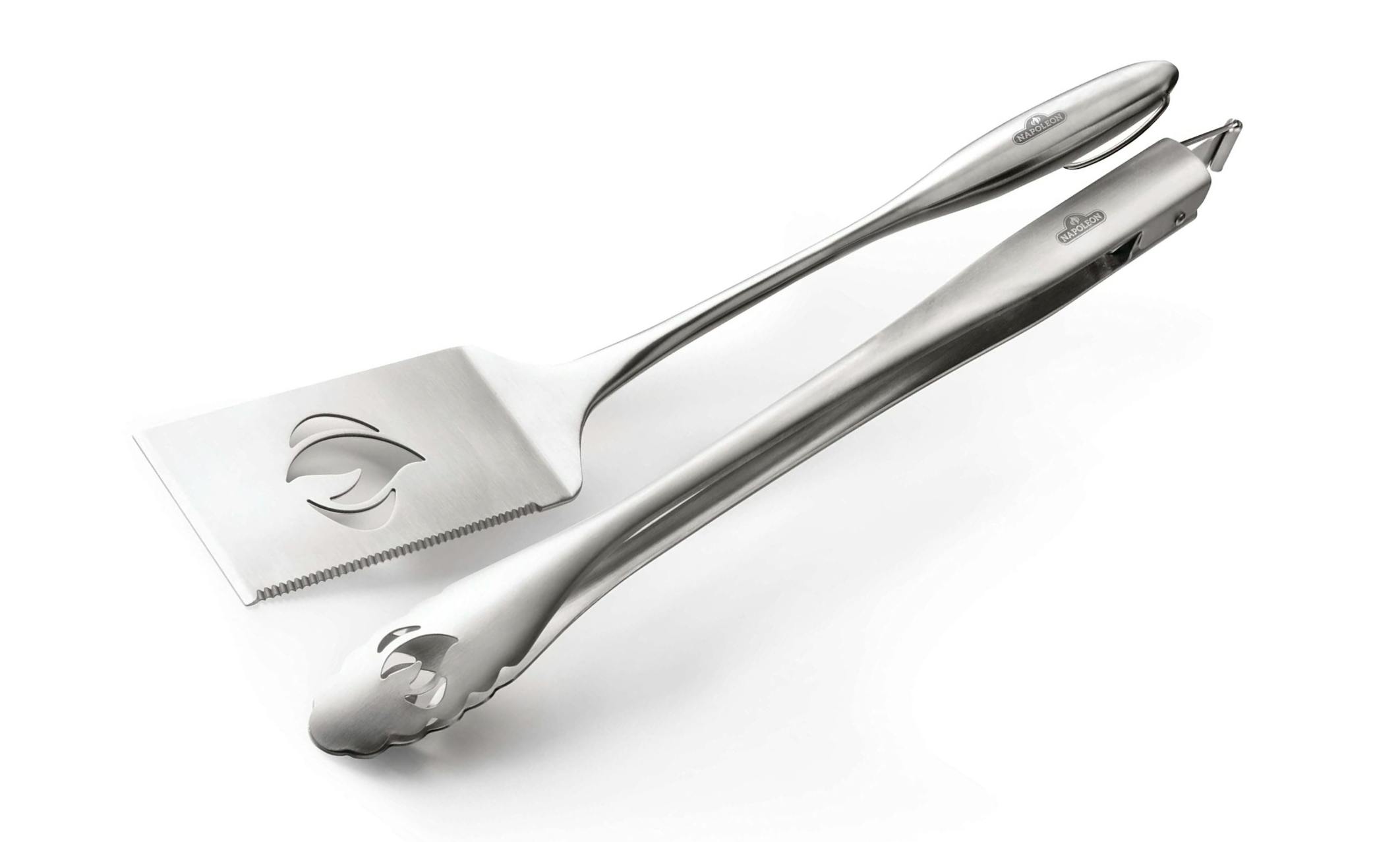 Product image of the Napoleon 2-Piece Stainless Steel BBQ Tool Kit.