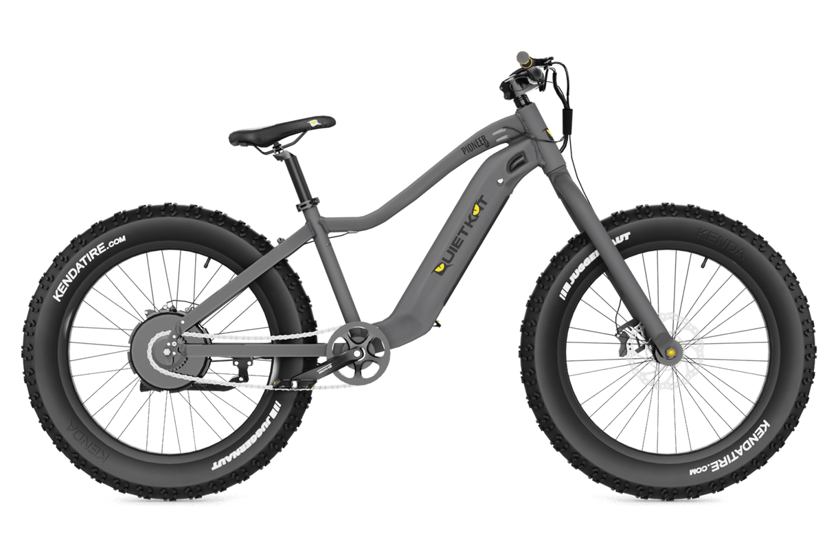 QuietKat Pioneer 7.5 Electric Bike · Charcoal · One Size