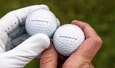 Two Titleist 2023 Pro V1x Golf Balls.