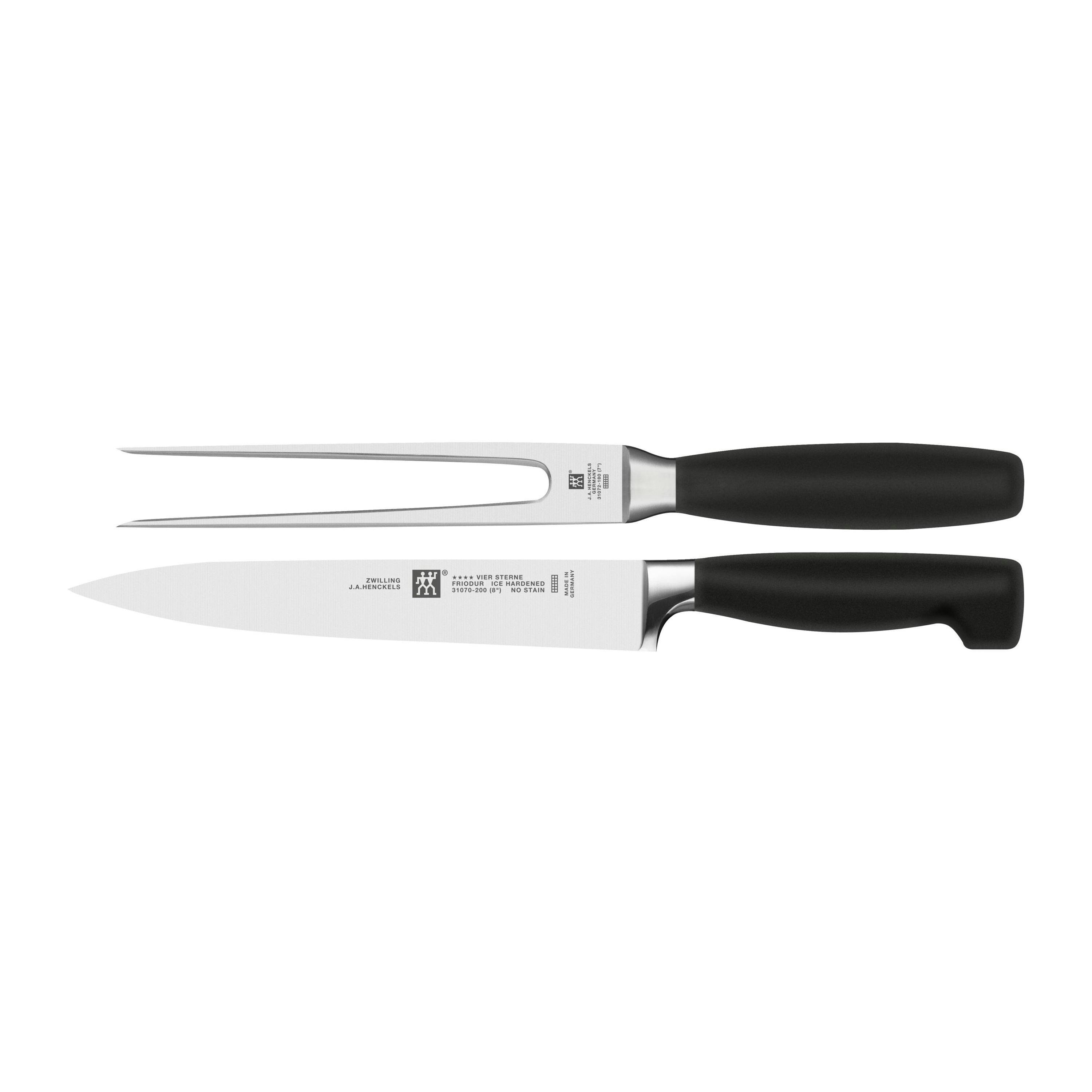 Zwilling Four Star 2-Piece Carving Knife & Fork Set