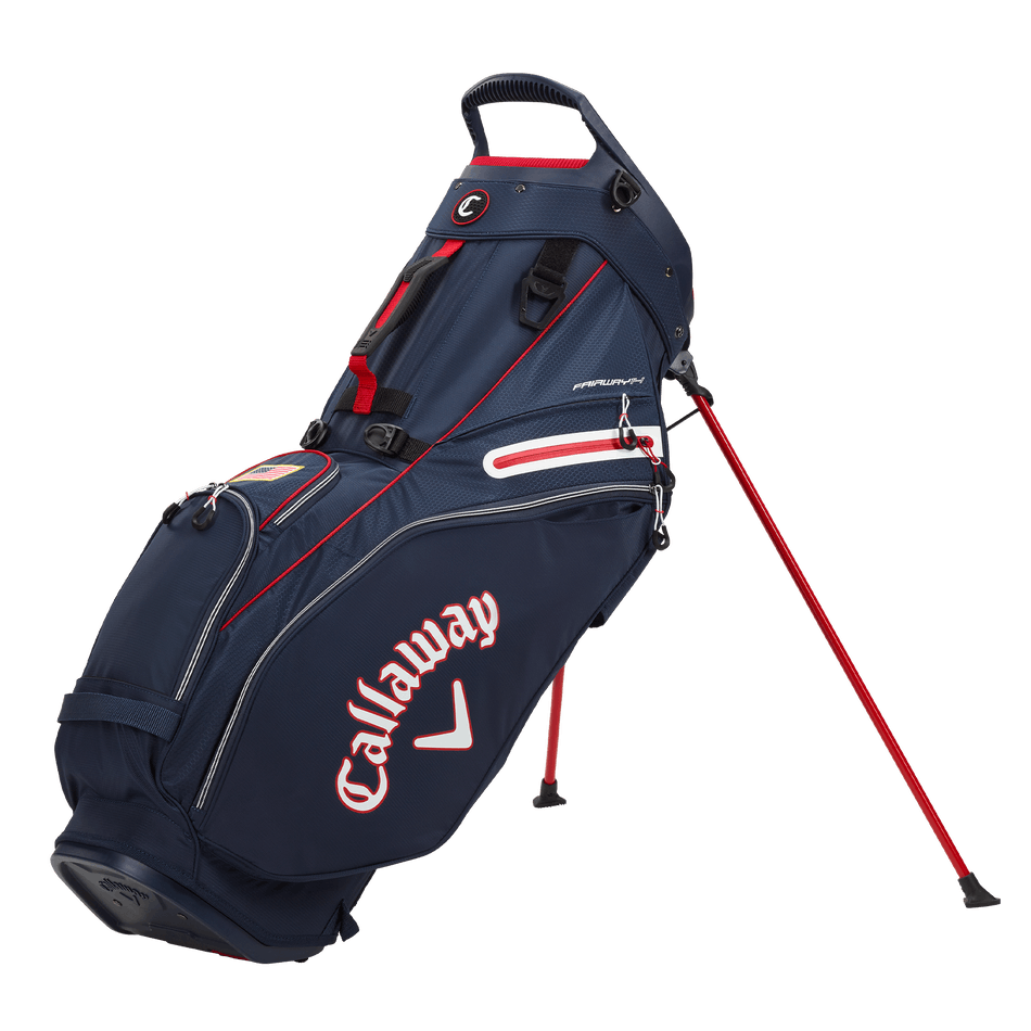 Callaway 2021 Fairway 14 Stand Bag · Navy & White with Flag