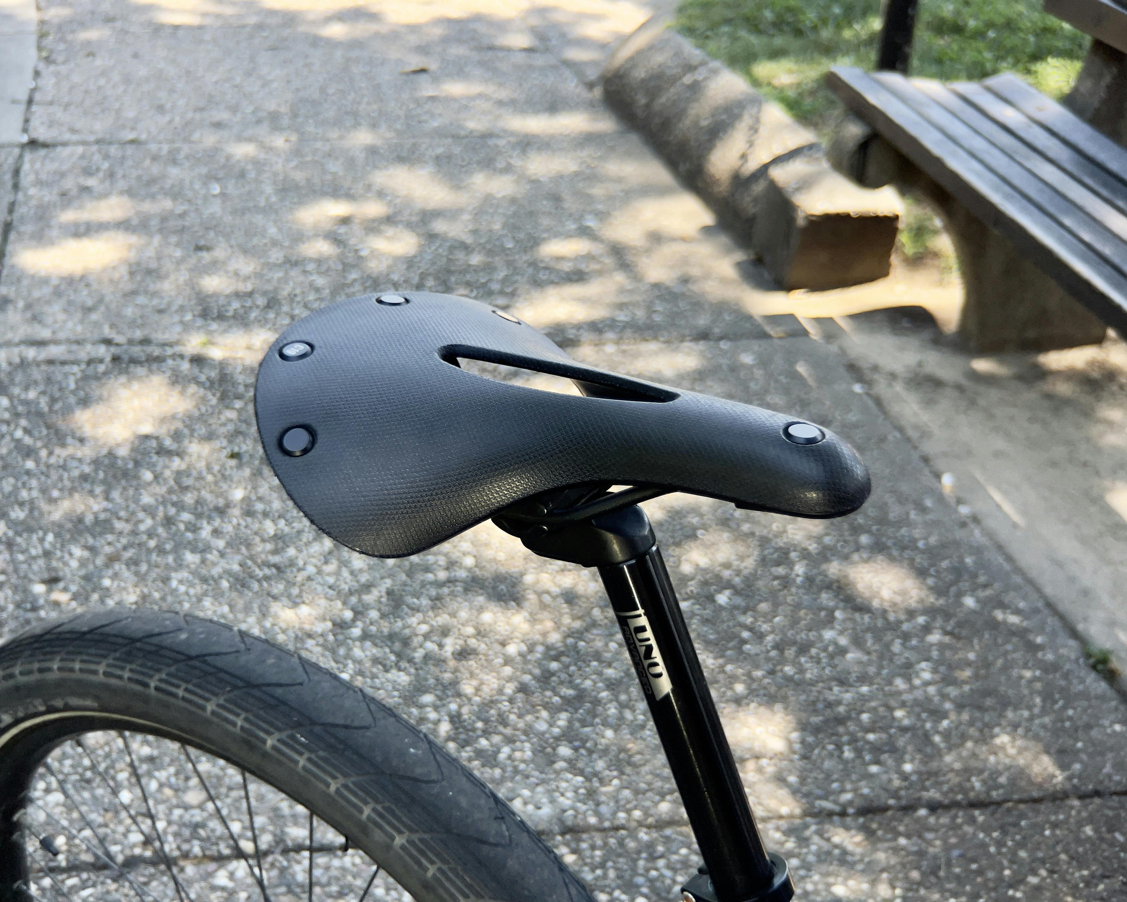 A bike saddle. 