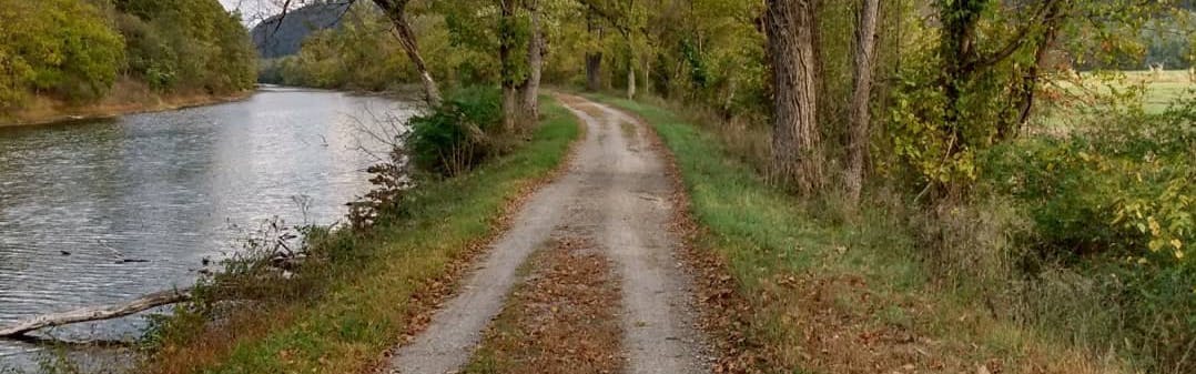 Photo of a 187 mile long gravel trail from DC to Cumberland MD.