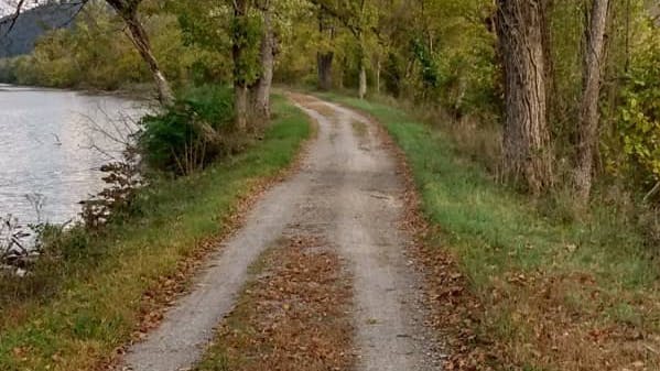 Photo of a 187 mile long gravel trail from DC to Cumberland MD.