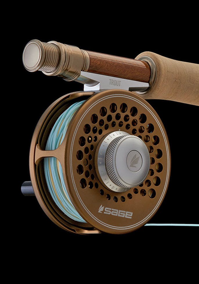Sage Trout Fly Reel · 4 - 6 wt. · Stealth / Silver
