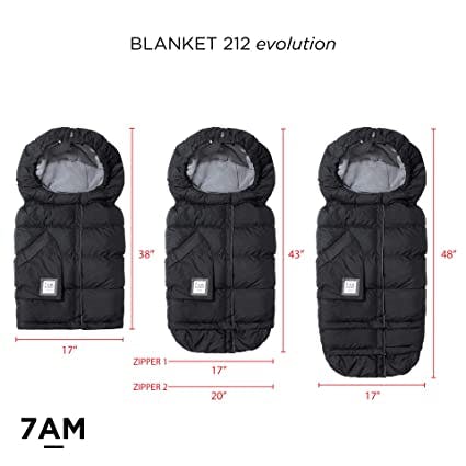 7 Am Enfant Blanket 212 Evolution Footmuff · Black