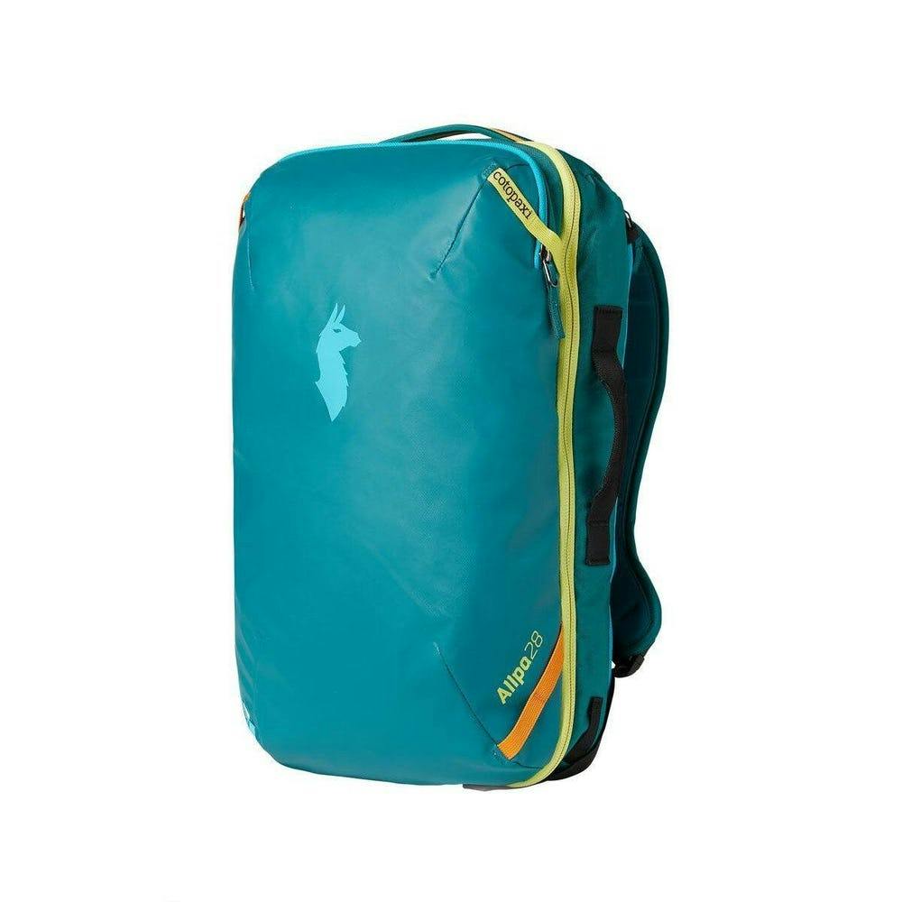 A product image of the turquoise Cotopaxi Allpa 28L Travel Daypack.
