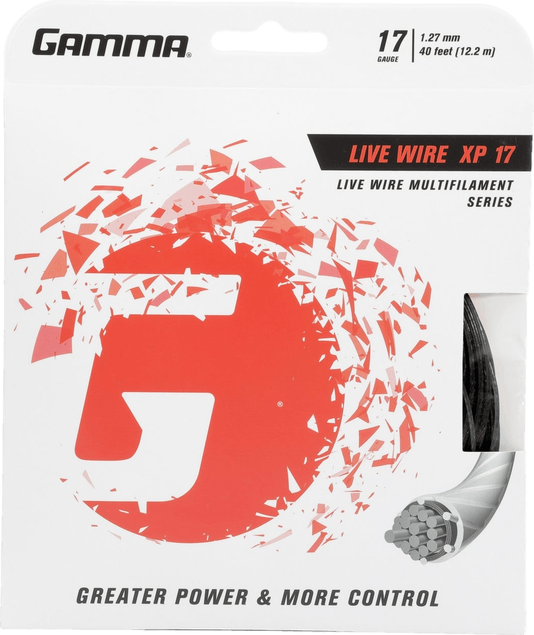 Gamma Live Wire XP String · 17g · Black