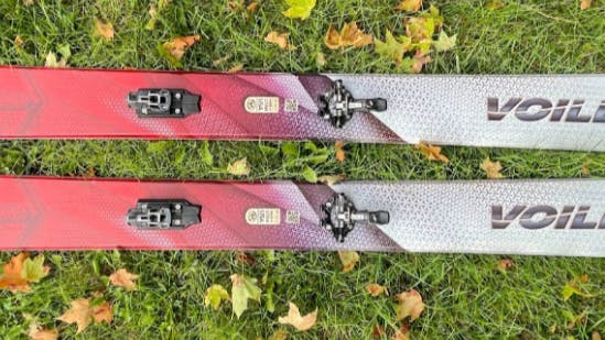 Top down view of the Voile Hyperdrifter Skis. 